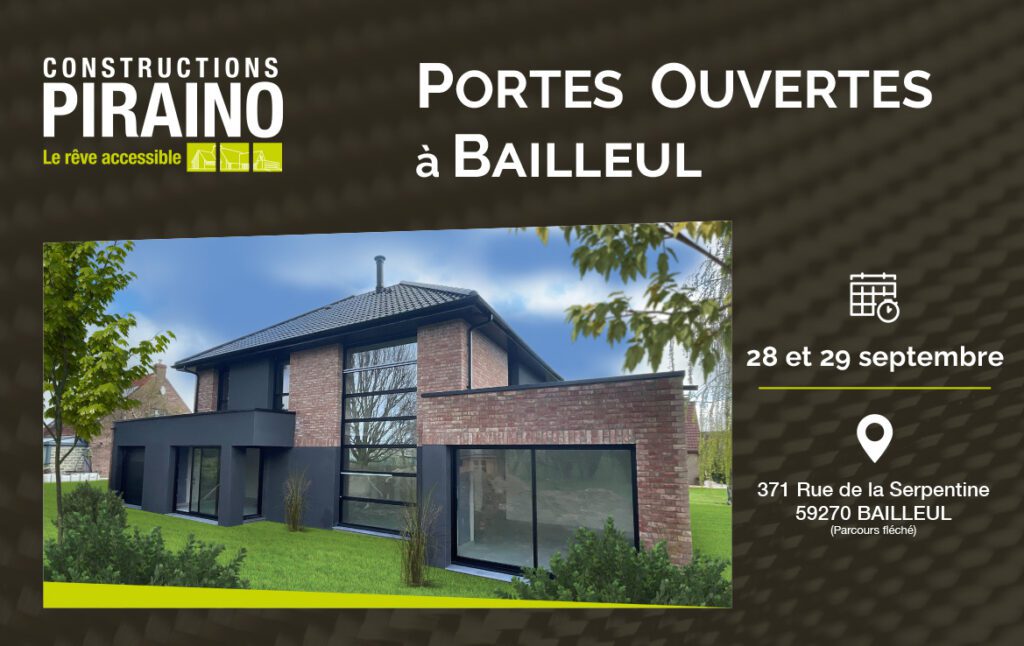Portes Ouvertes Constructions PIRAINO à Bailleul Portes Ouvertes Constructions PIRAINO à Bailleul