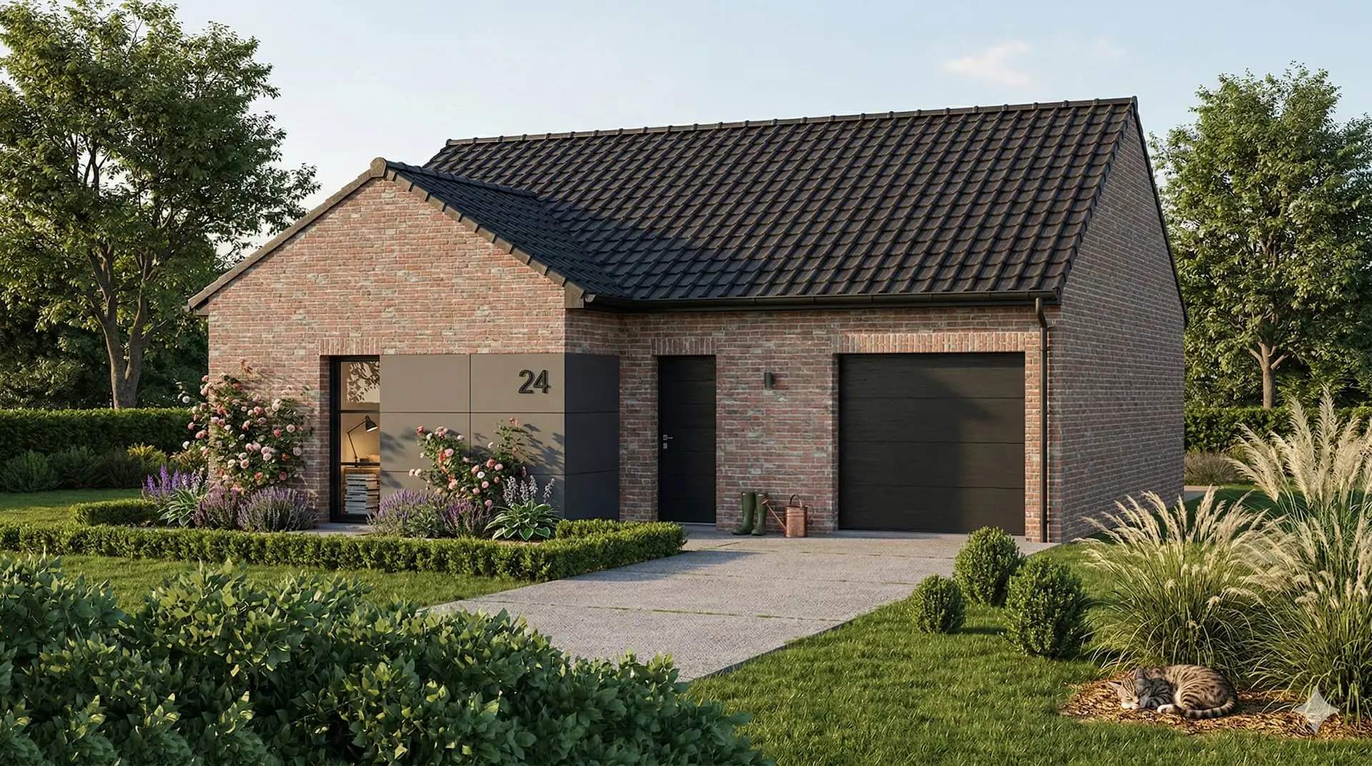 Une maison bien pensée, avec des choix justes pour un budget maîtrisé.