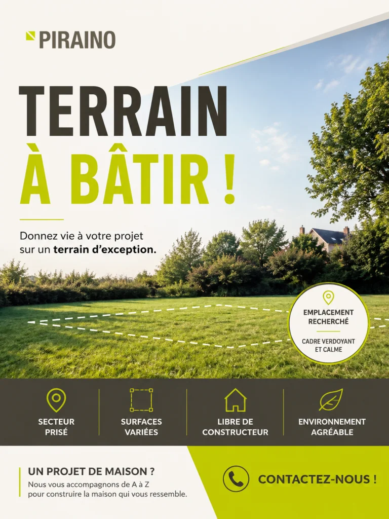 Terrain 952 m² Estaires